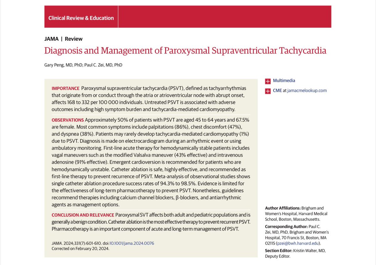 EmergPOCUS's tweet image. 🚨 #Cardioversión Eléctrica #Sincronizada para TSV🚨(a.K.a Chicharrin)

- Es la #elección de tratamiento para pacientes con TSV con #inestabilidad hemodinámica:

- Un estudio prospectivo con 84 pacientes mostró una tasa de éxito del 100% en la terminación de la arritmia con 1 a 3