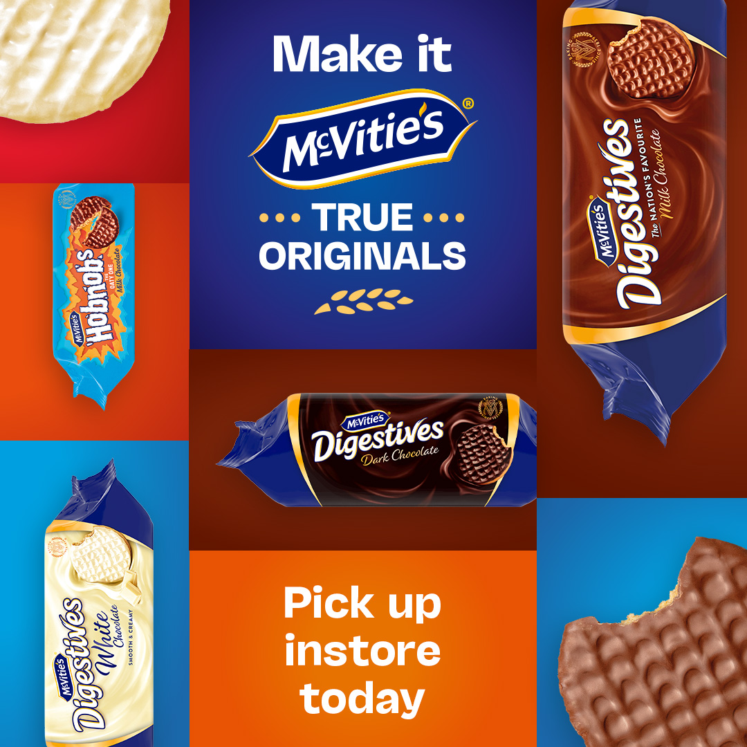 McVitie’s - The undisputed, the original, and the best.
Time for a cuppa? Whether you fancy a chocolate treat or an oaty icon – you can find both in-store today. #nisalocal #NisaLocally #uk