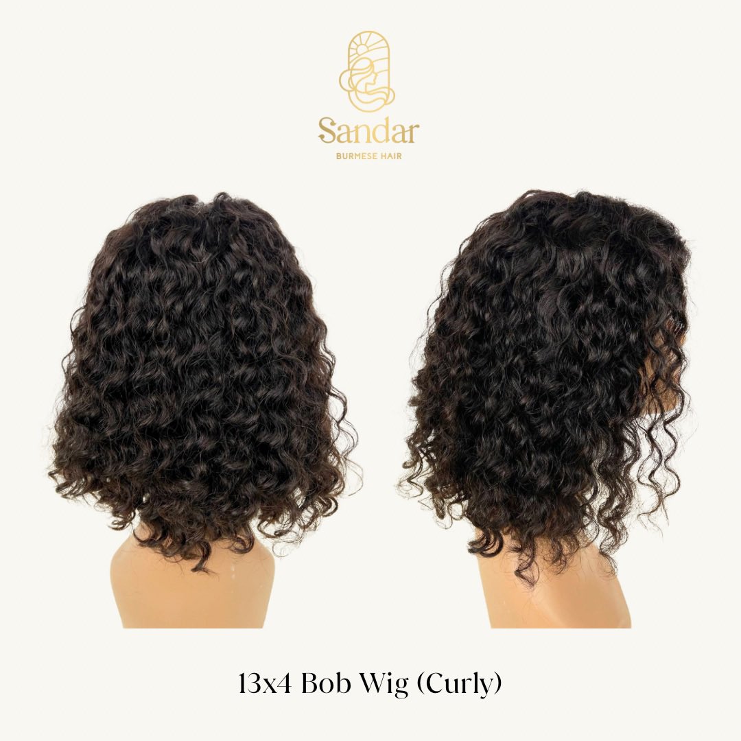 Make your bob even more fun in our curly bob! 🤩
13x4 inch frontal lace wig 🌟

#curlybob #curlyhair #wig #burmesehair