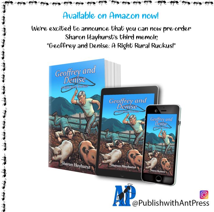 Ant_Press's tweet photo. Sharon Hayhurst’s “Geoffrey and Denise: A Right Rural Ruckus!” is now available on Amazon. Order the ebook now for delivery to your device on 14th March when the paperback versions will also be available. #welovememoirs
Amazon Link: https://t.co/hoRpPyKCQ5 https://t.co/lYxeOUQJbS