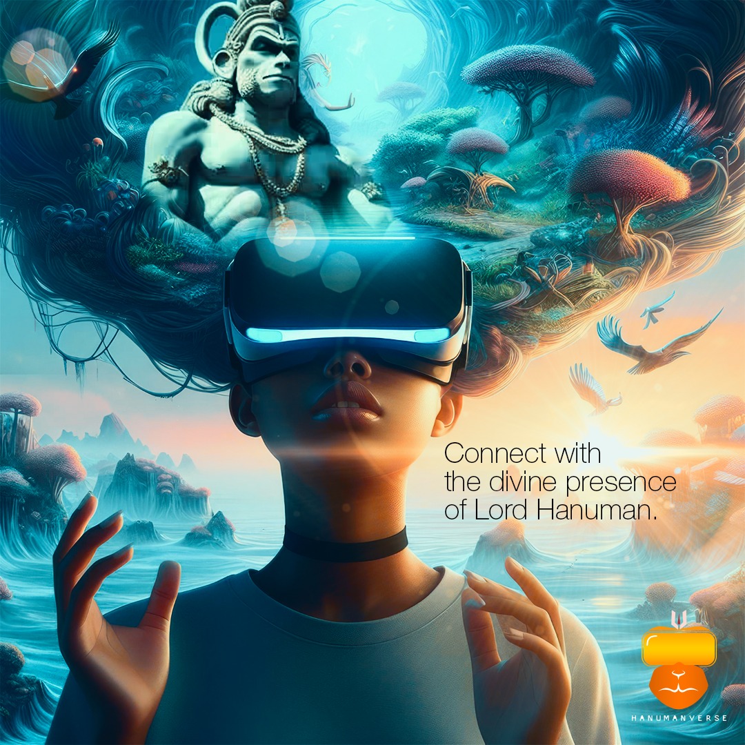 Step into the Hanumanverse VR and connect with the divine presence of  Lord Hanuman. Experience a spiritual journey like never before, merging  ancient devotion with modern technology. 🙏🔥 #Hanumanverse  #DivineConnection #SpiritualJourney