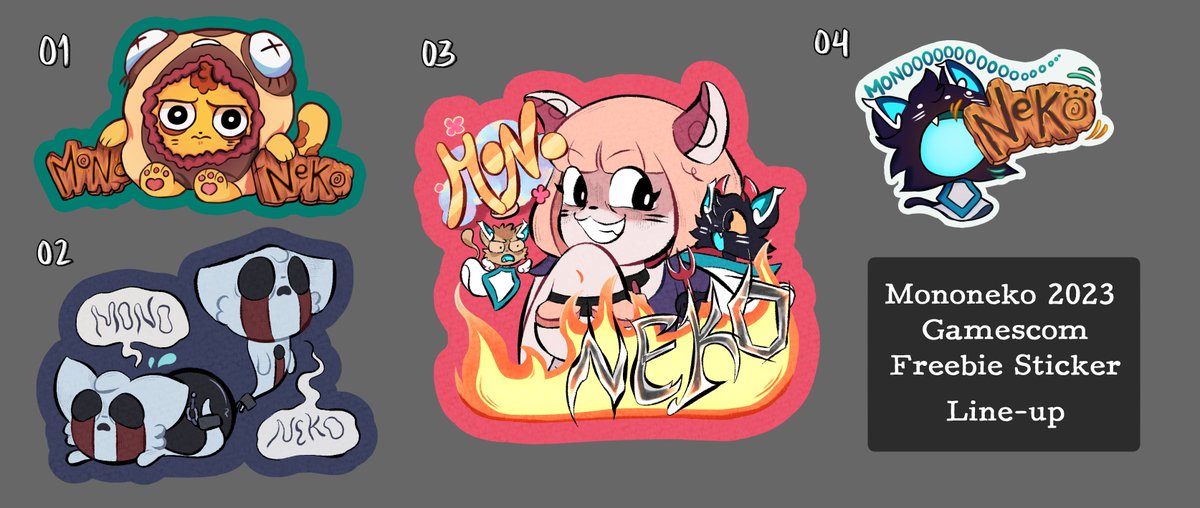 We are overwhelmed with gratitude for the unwavering support that has been a constant in Mononneko. We hope you still have your Mononeko stickers from the Gamescom2023 event!  

#mononeko #ribeyegames