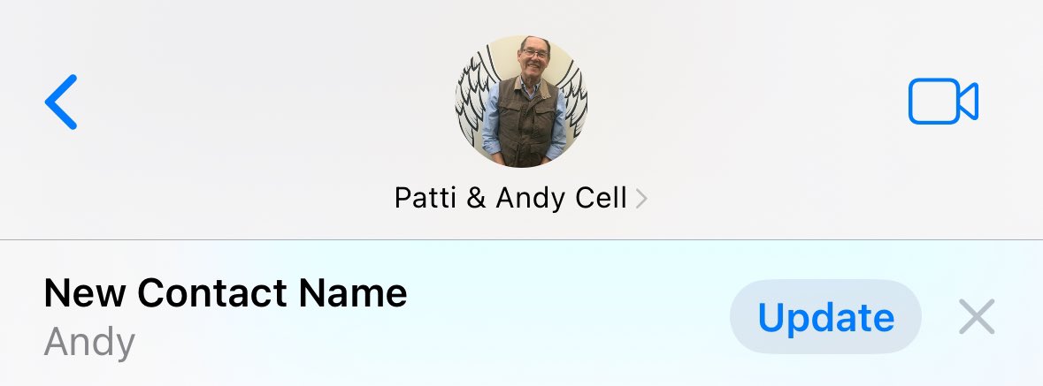 amatobot's tweet photo. My aunt and uncle shared a phone. My aunt passed away in November and this little change hit me like a truck https://t.co/feKfgcjgSG