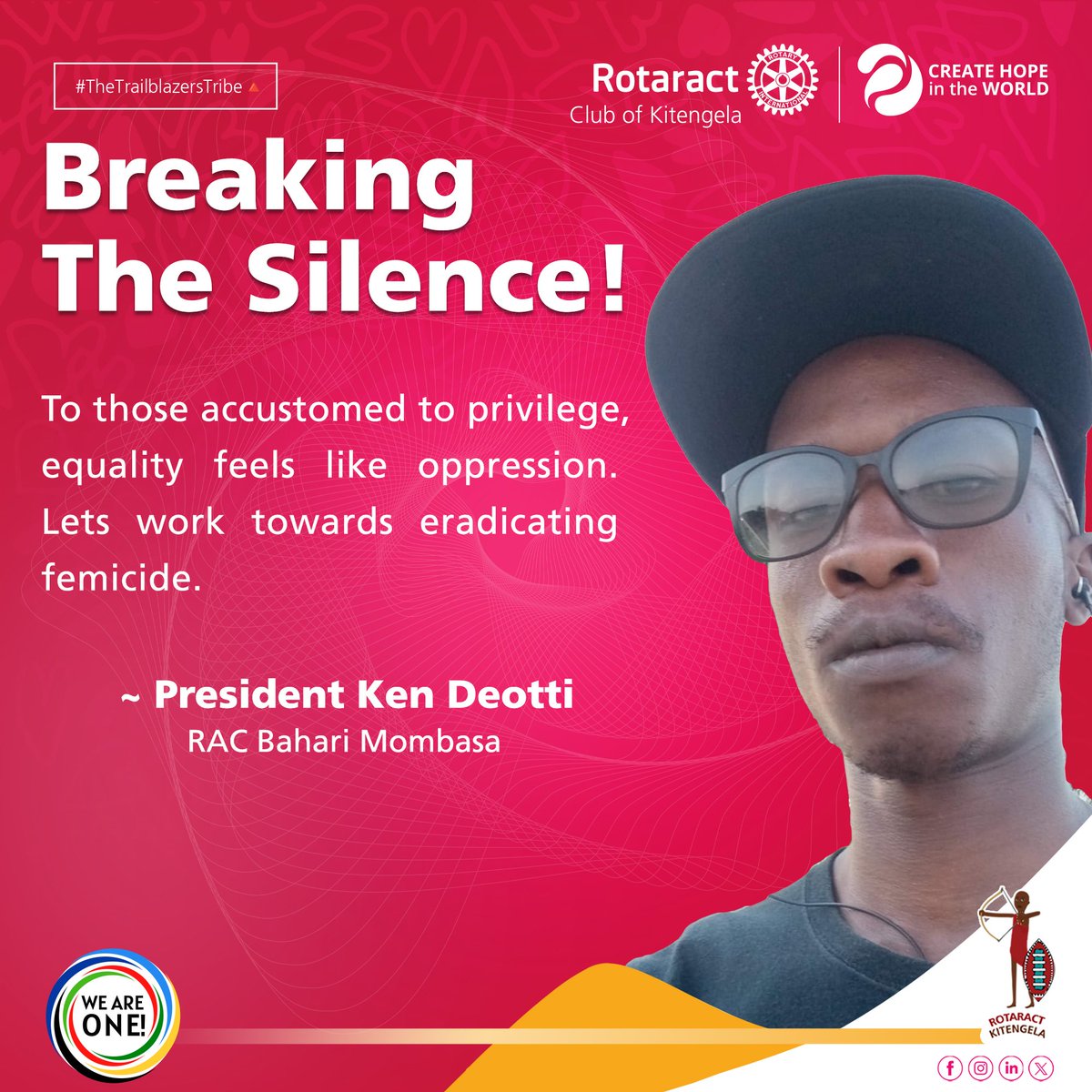 RACKITENGELA's tweet photo. Day 8 🔆
A message from President Kenneth.
#BreakTheSilence
#HerNameWas
#NotNumbers
#WeBelieveSurvivors
#EndFemicideNow
#TheTrailblazersTribe🔺 https://t.co/C96n17J7bB