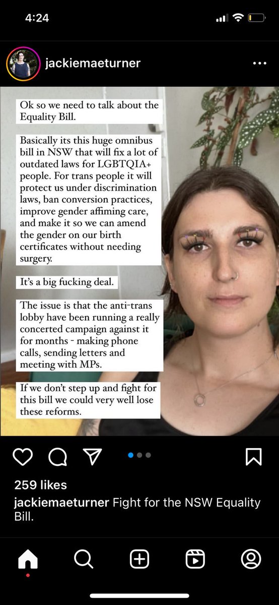 This man, Jackie Mae Turner, would have you believe that LGB people don't have legal equality because men like him aren't allowed to lie on their birth certificates. #ThisIsNotEquality

Keep up the letters and calls to MPs, wonderful women. It's working!