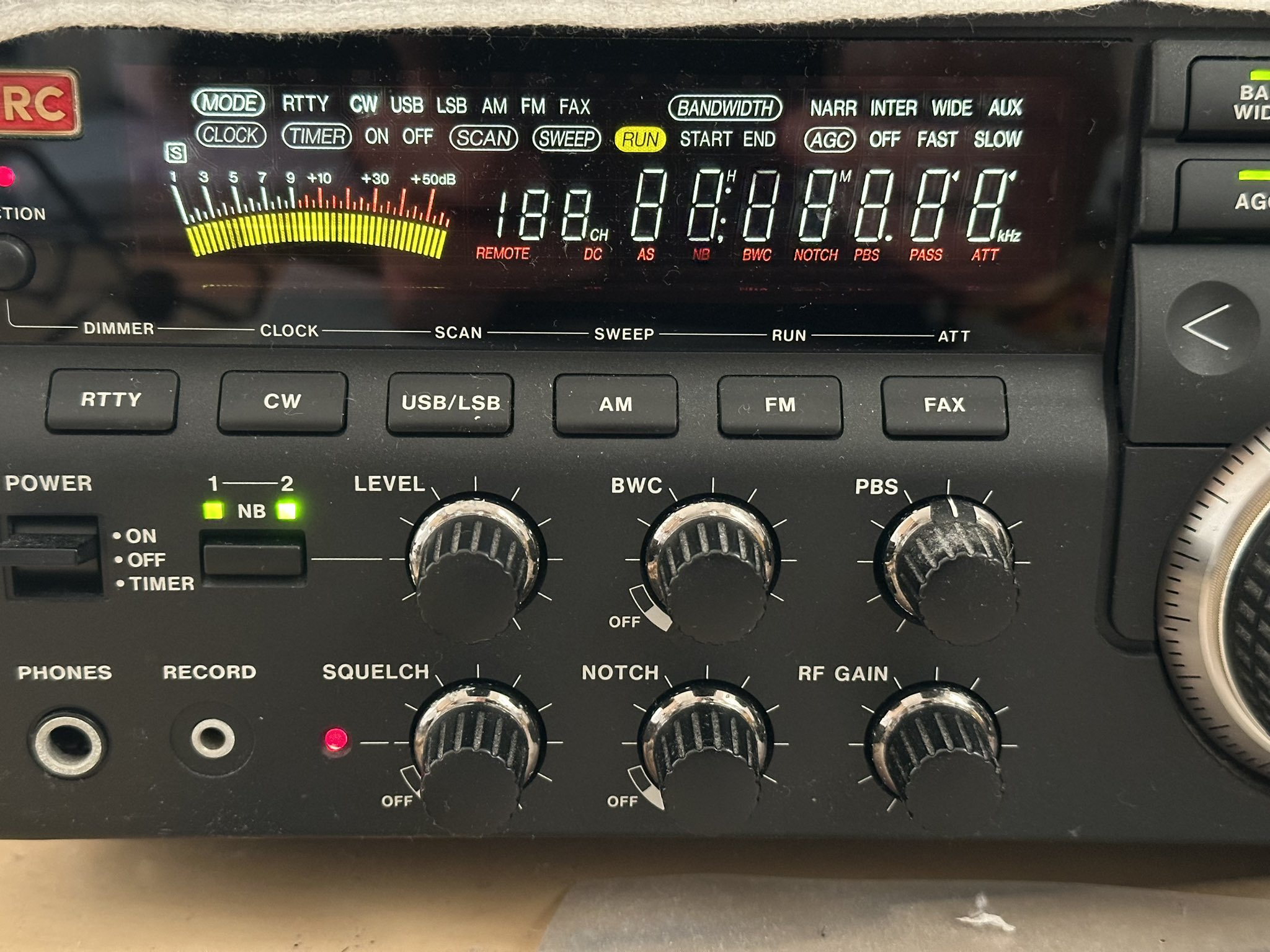☆FL204【中古現状品】 レシーバー JRC(日本無線) NRD-93 ☆FL204【現状品】 レシーバー JRC(日本無線) NRD-93