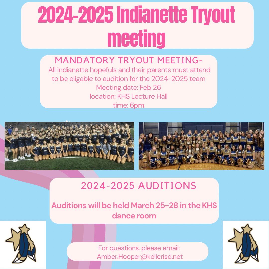 This Monday is the mandatory tryout meeting! Come see what is so amazing about our organization!!