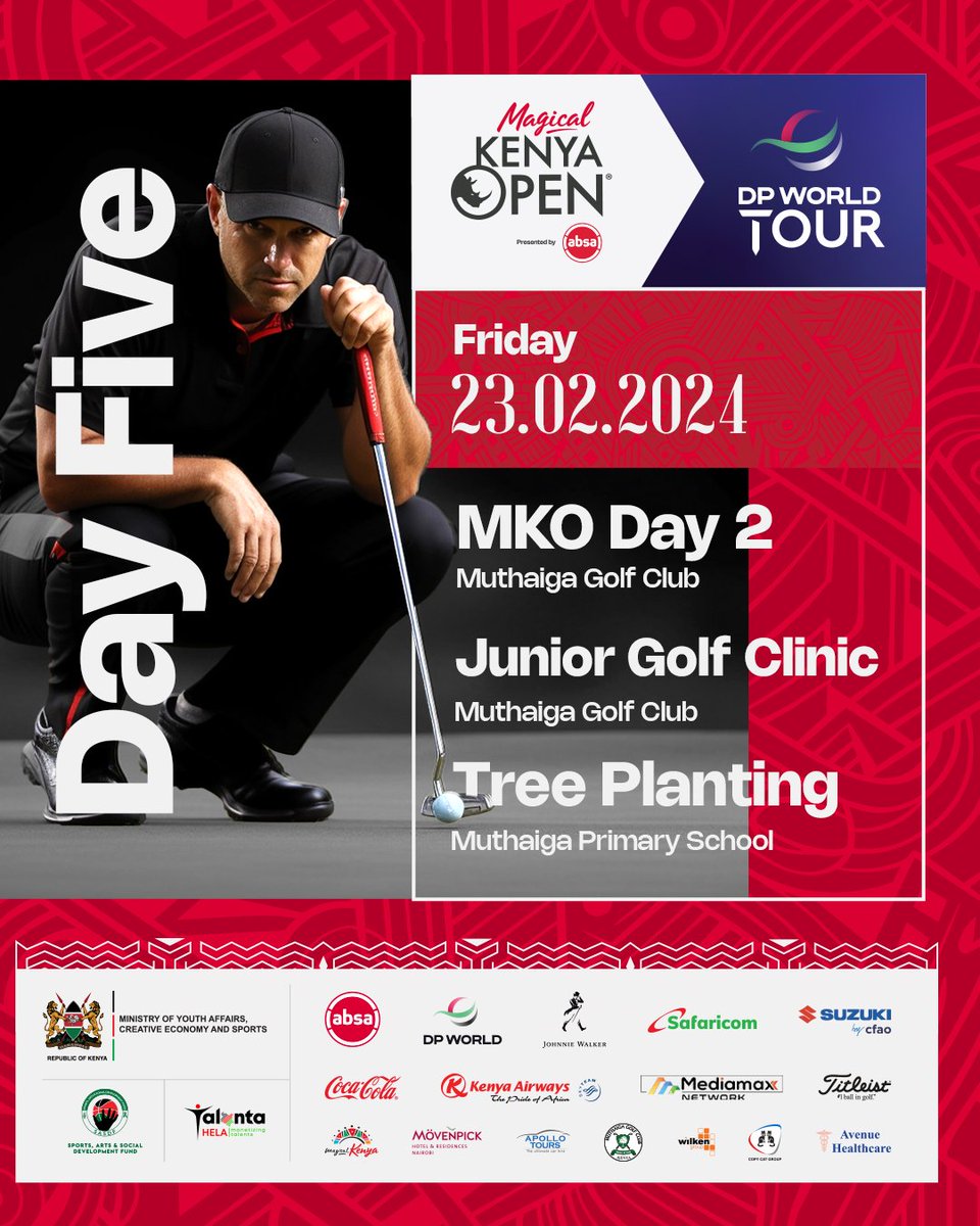 WilkenTelcoms's tweet photo. Day two unfolds at the tournament, intensifying competition. Excitement builds on the greens for another thrilling day! ๐๏ธโโ๏ธโณ #muthaigagolfclub #MKO2024 #OpenToGrow #AbsaPresentsMKO2024 #magicalkenyaopen #muthaigagolfclub #morethangolf https://t.co/y6whg4fDQ8