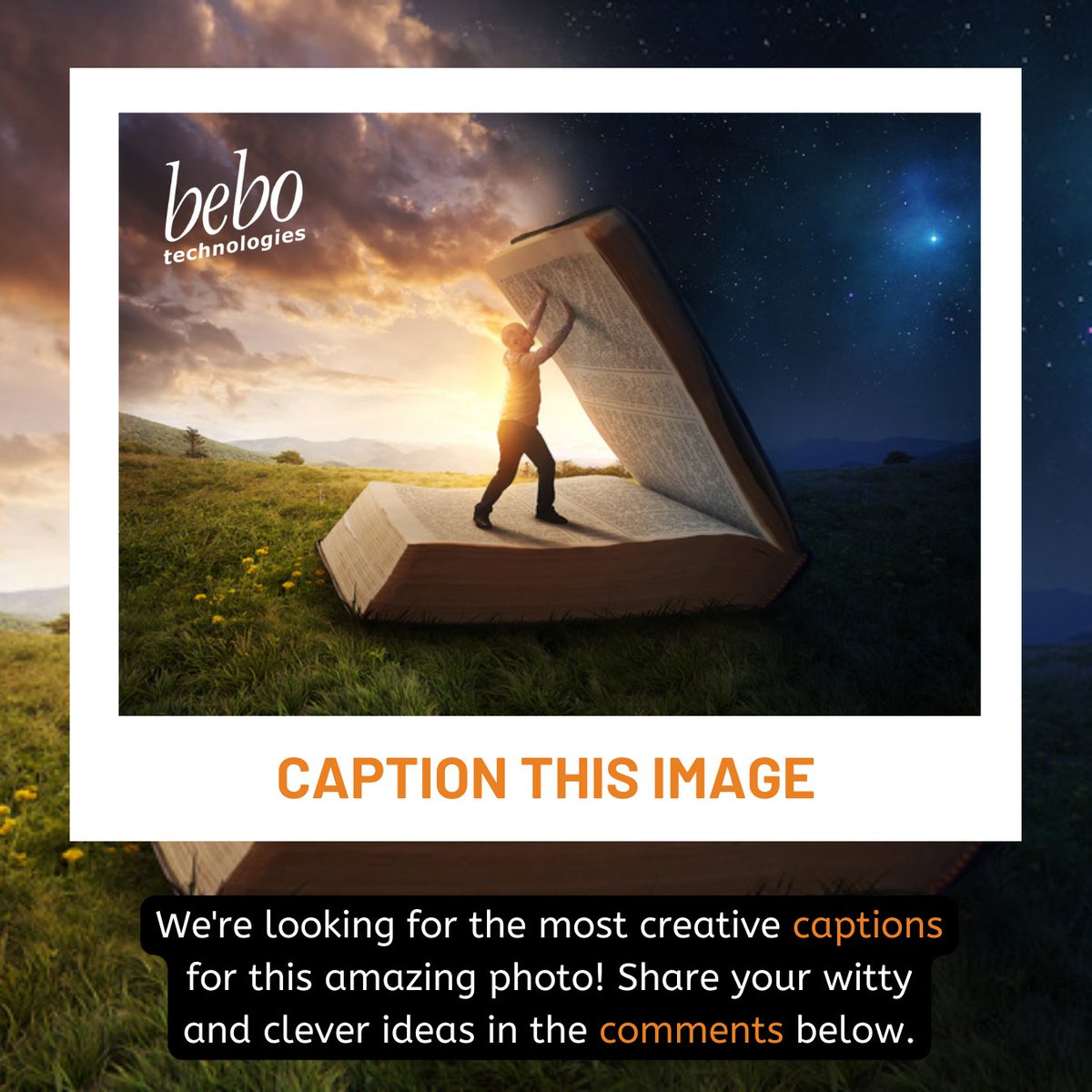 Dive into creativity with bebo Technologies! We're on the hunt for the best captions. Share your most creative captions for this stunning photo in the comments. 

#ImageCaption #CaptionChallenge #CleverCaptions #CreativeCaptions #beboTechnologies