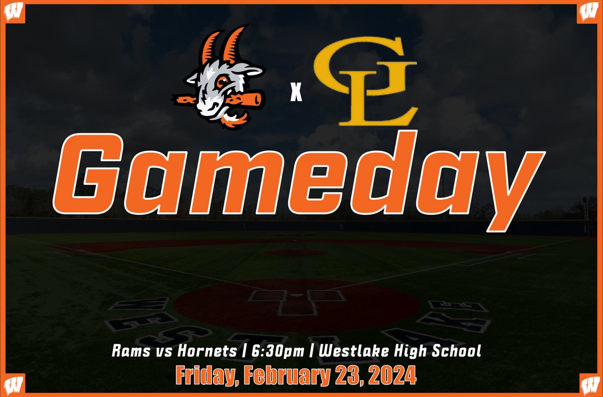 Back at it!

🆚 Grand Lake
🕕 6:30 p.m.
🏟️ Westlake High School
📺 GameChanger web.gc.com/teams/eg7uFX2m…

#GoRams