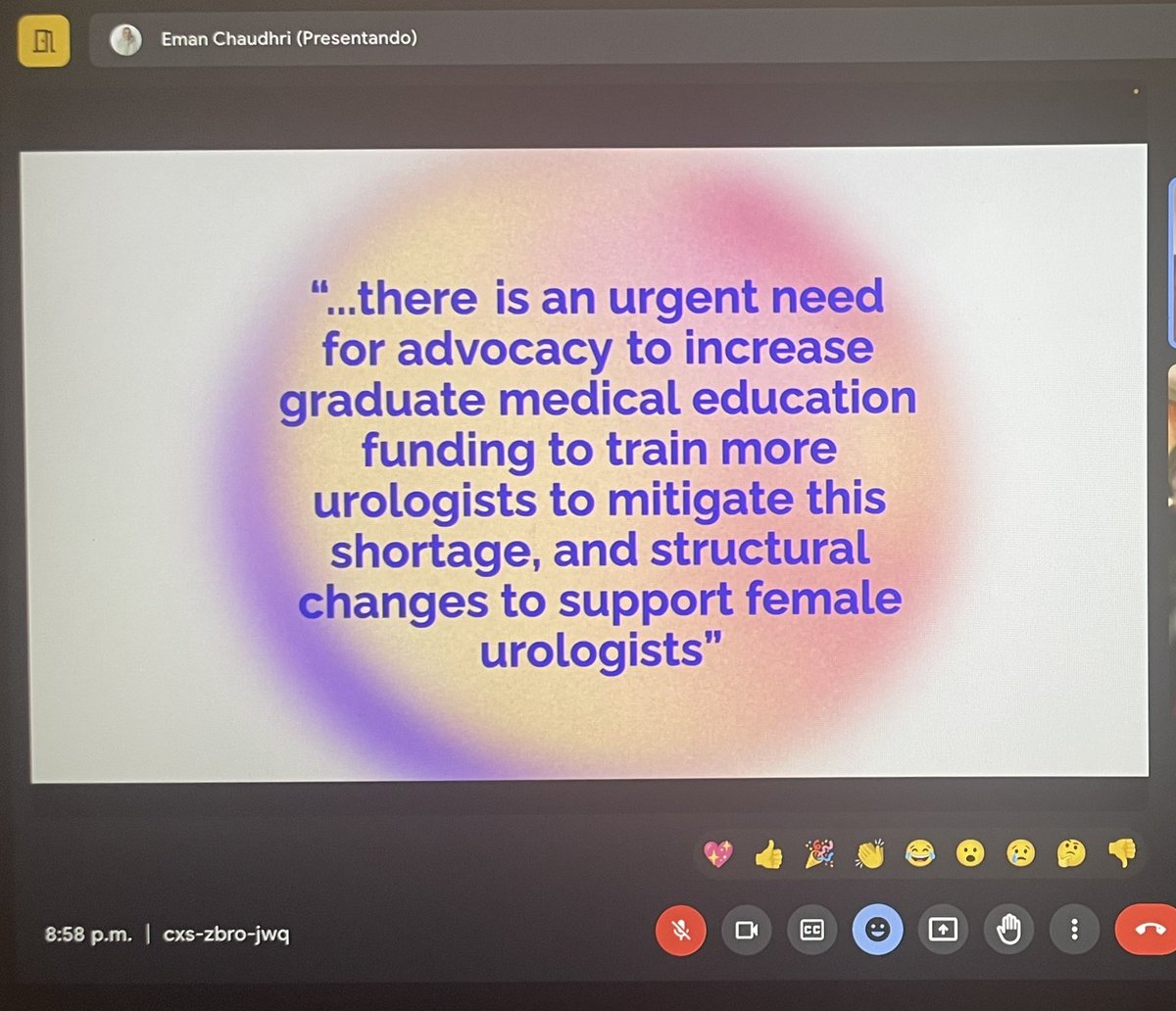 Claudia Ramirez Marcano (@claudiarm2025) on Twitter photo 📚SWIU Journal Club was so insightful!
<a href="/EmanChaudhri/">Eman Chaudhri</a> and Meghana Noonavath gave amazing presentations!
Thank you <a href="/CaseySeidemanMD/">Casey Seideman MD</a> and <a href="/CatherineSNamMD/">Catherine NamMD</a> for your time and guidance!
🚀 Feeling empowered!
<a href="/SWIUorg/">SWIU</a> 📚SWIU Journal Club was so insightful!
<a href="/EmanChaudhri/">Eman Chaudhri</a> and Meghana Noonavath gave amazing presentations!
Thank you <a href="/CaseySeidemanMD/">Casey Seideman MD</a> and <a href="/CatherineSNamMD/">Catherine NamMD</a> for your time and guidance!
🚀 Feeling empowered!
<a href="/SWIUorg/">SWIU</a>