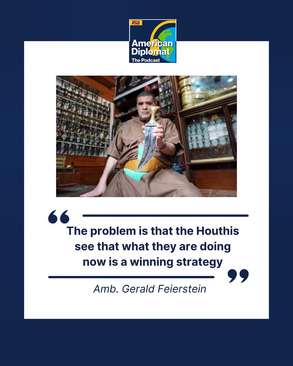 Yemen is engaged in a two-fronted, 10-year civil war, and this began long before the war in Gaza. Does Iran control the Houthis? (Hint: far from it.) And why this business with the shipping lanes?

Find the answers at podcasts.apple.com/us/podcast/ame…