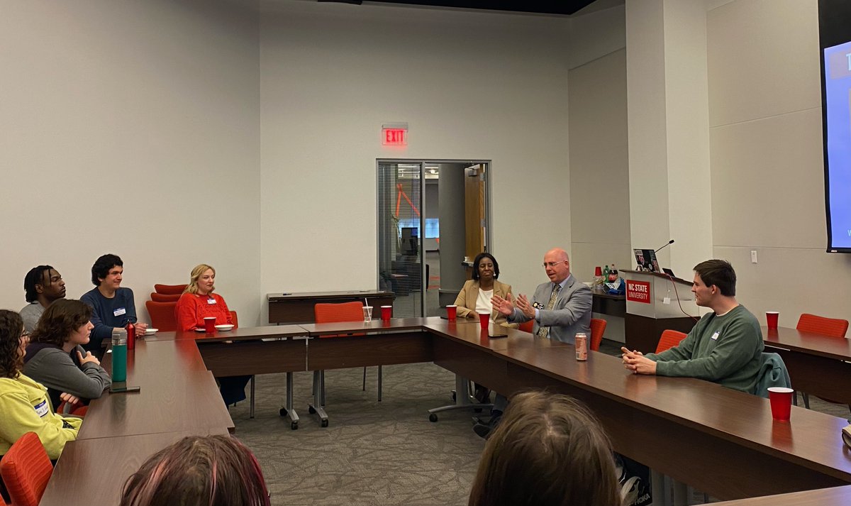 Thank you to NC State College Democrats for having me out to speak!