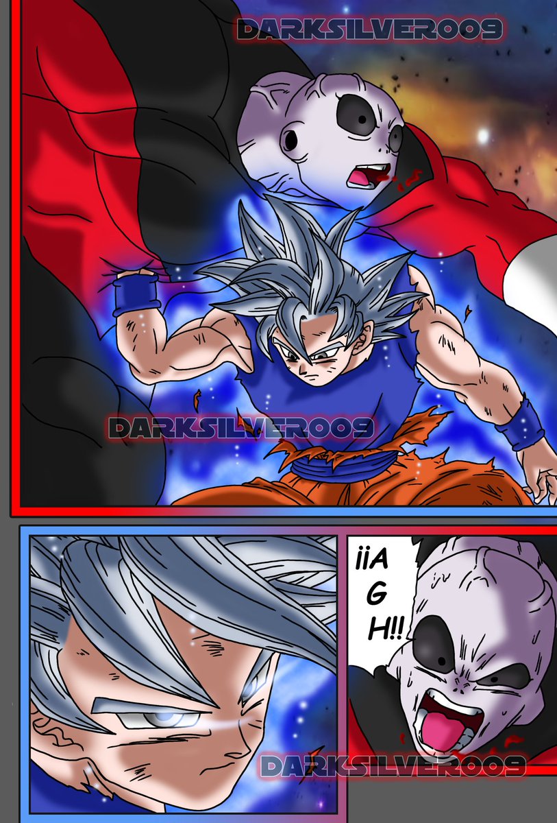 DarkSilver009's tweet photo. Buenas, gente. Me di cuenta de que ya no falta mucho para que se cumplan 2 años sin actividad aquí XD.

Aquí dejo un coloreo de Goku vs Jiren que hice hace algunas semanas. Espero que les guste.

#DragonBall #dbs #DragonballZ #manga #DBS #Goku #DragonBallSuper https://t.co/zh8T0Wlng0