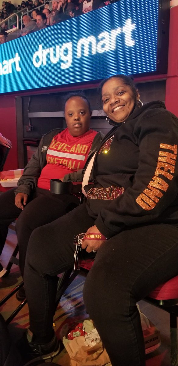 ladyj289's tweet photo. #LetEmKnow #cavs Celebrating two Birthdays Kim Big 60 and Angie 27, get that win tonight https://t.co/6wQOy3nKPu