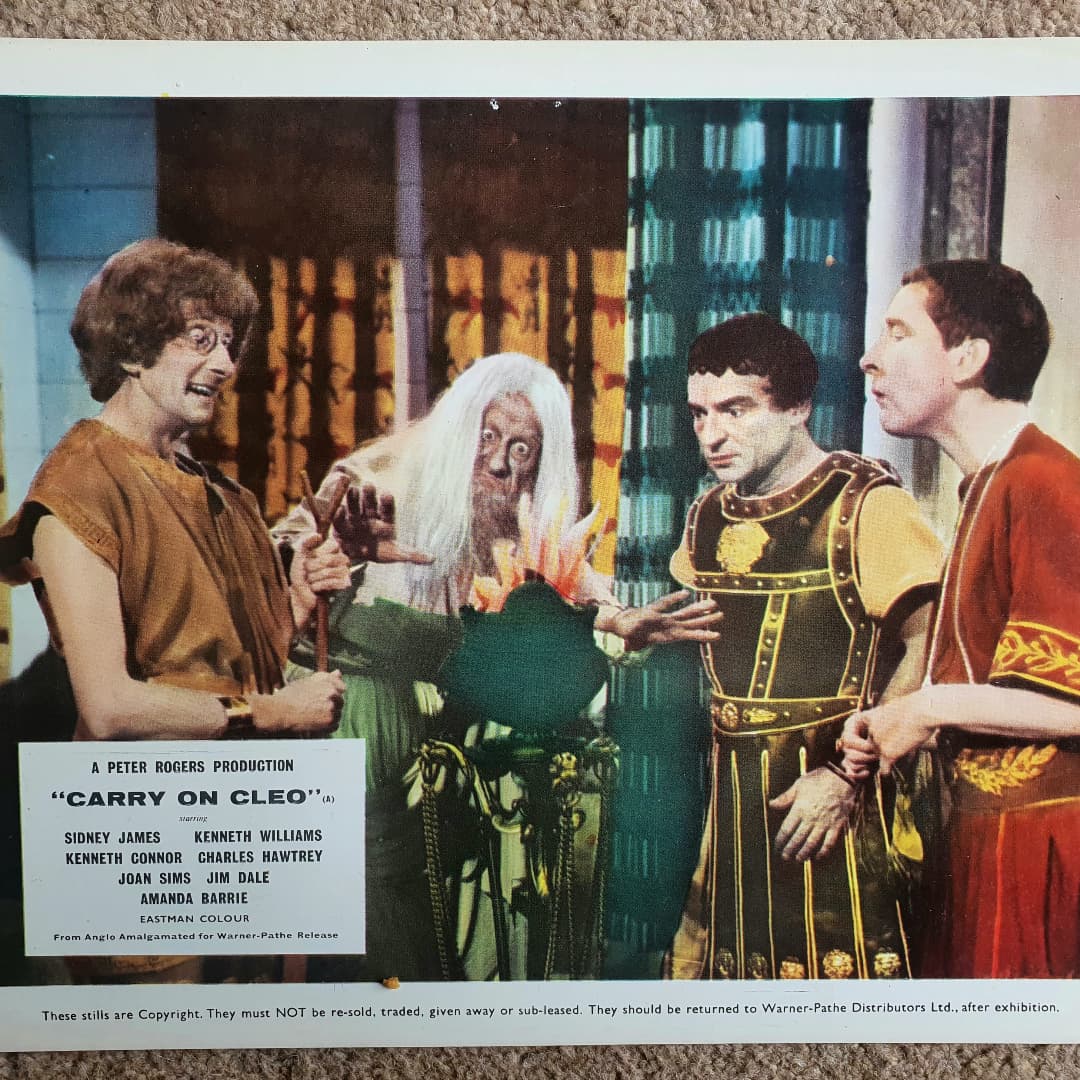 HambledonProds's tweet photo. Joining in the love for #KennethWilliams! Here's some stills and lobby cards from some of his very finest #CarryOnfilm outings. #InfamyInfamy #FryingTonight 🤣 https://t.co/emB4IwsuFj