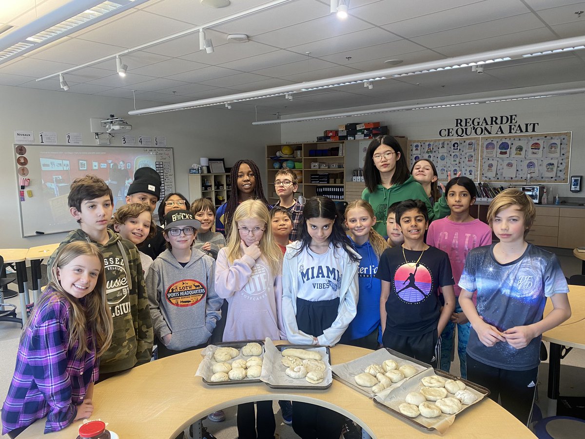 We made bannock today to celebrate le Festival du Voyageur! Hého😄 #SageCreekLRSD