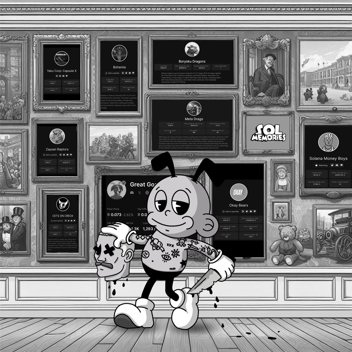 SolanaMemories's tweet photo. @cetsfk Both are OG and are in the museum... soon we will go back to the old days.... https://t.co/UbSfdZ2Nyh