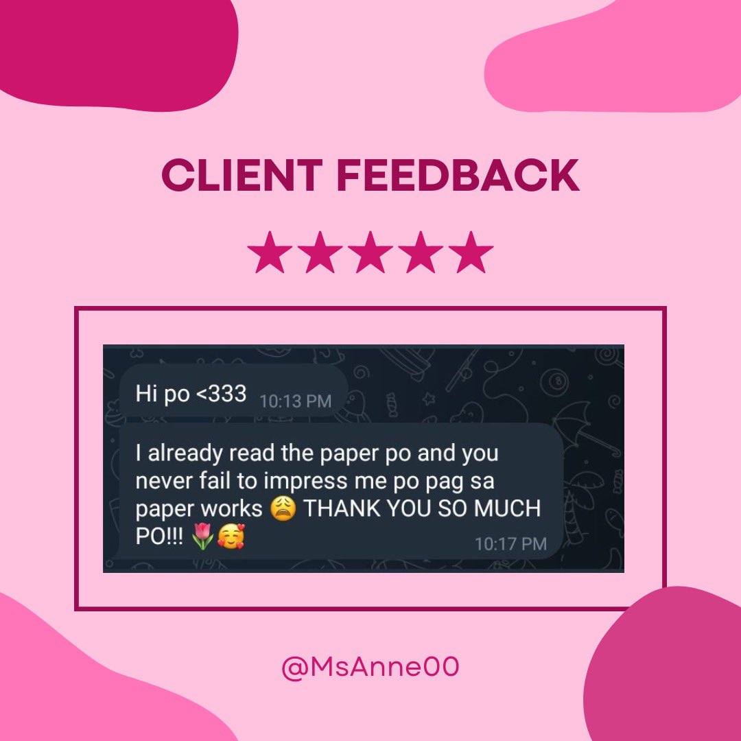 MsAnne00's tweet photo. Clients' feedbacks again kasi why not? HAHAHAHAHA. Thank u so much, my dear clients!!🫶🏼🫶🏼🫶🏼 https://t.co/YdCqbMNiNl