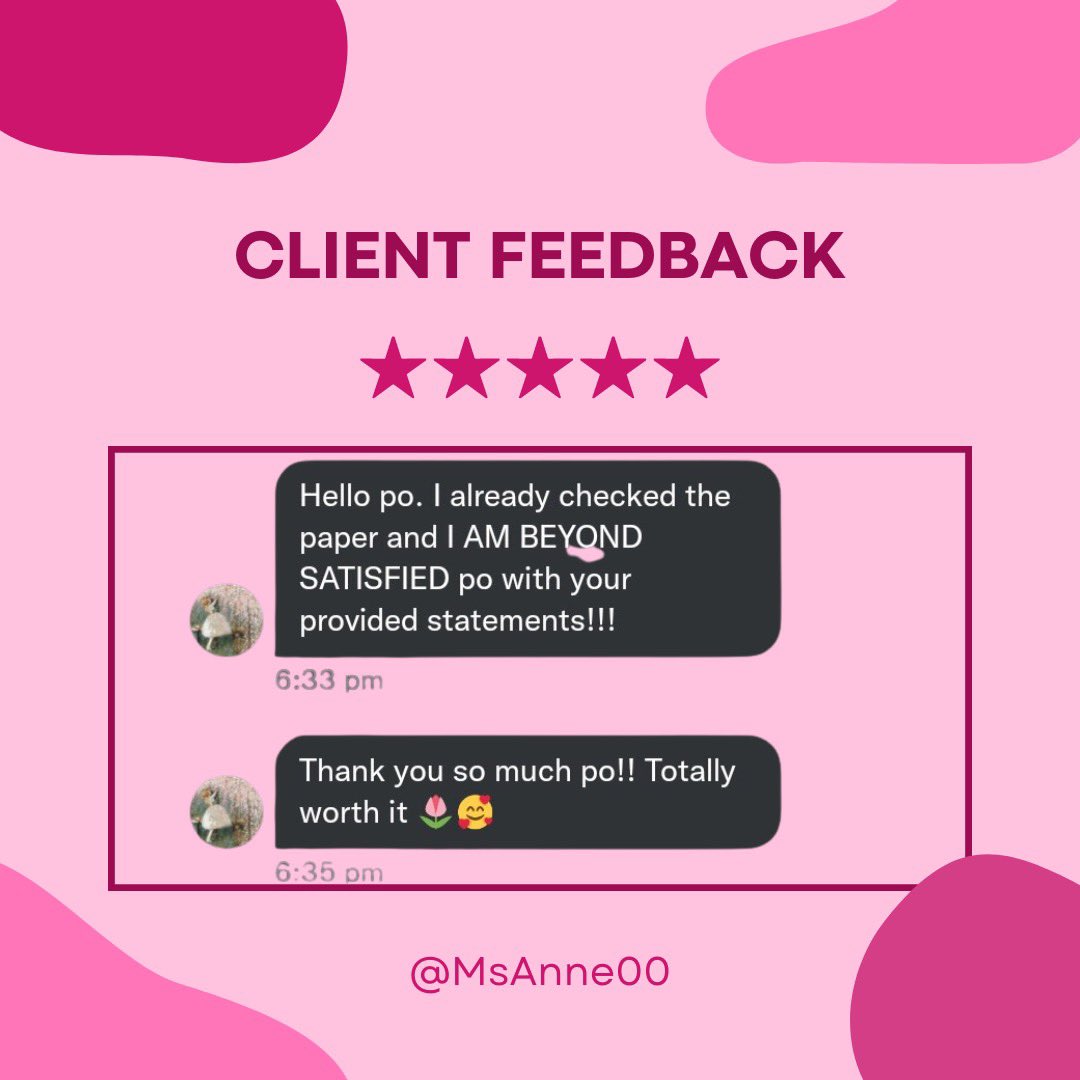 MsAnne00's tweet photo. Clients' feedbacks again kasi why not? HAHAHAHAHA. Thank u so much, my dear clients!!🫶🏼🫶🏼🫶🏼 https://t.co/YdCqbMNiNl