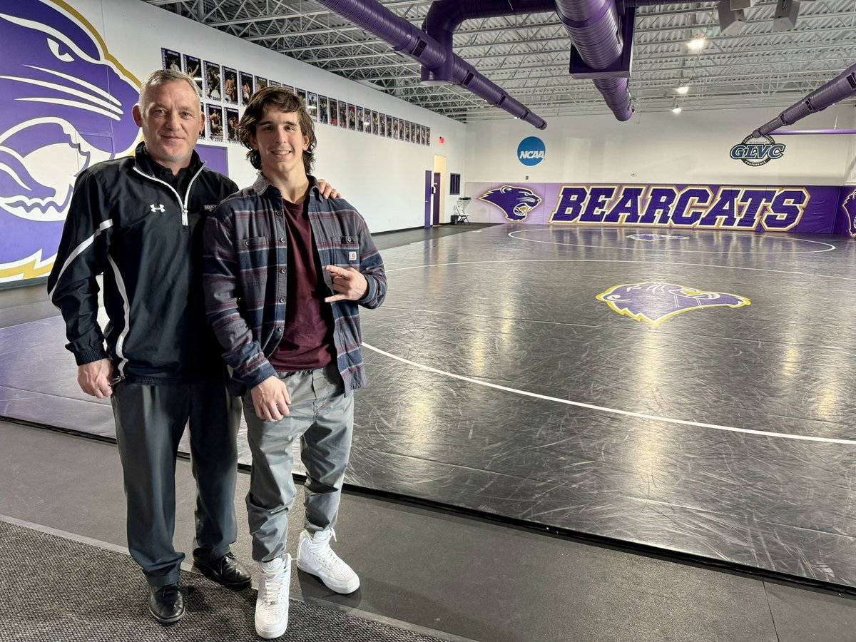 Had a great visit with Coach Kisgen at McKendree University. Their wrestling room is awesome! <a href="/McKWrestling/">McKendree Wrestling</a>
