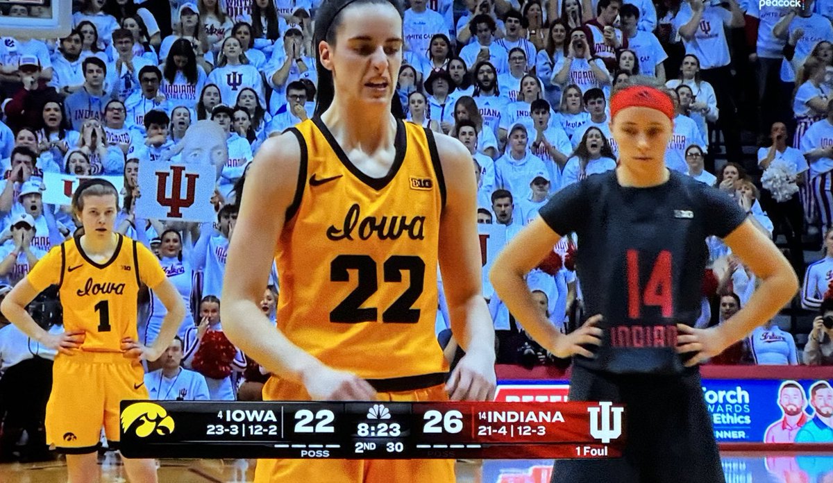 Hassel_Chris's tweet photo. Iowa cannot allow Indiana to win this game just based off these jerseys alone.

One of the most lopsided uniform mismatches I’ve ever seen. 

Indiana should be put on probation for wearing those rags. https://t.co/QUOSYG7Afm
