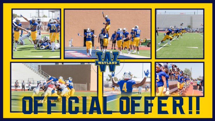 I am truly blessed to receive an offer from Wayland Baptist University I would like to thank <a href="/WBU_Bradford/">Coach Bradford</a>