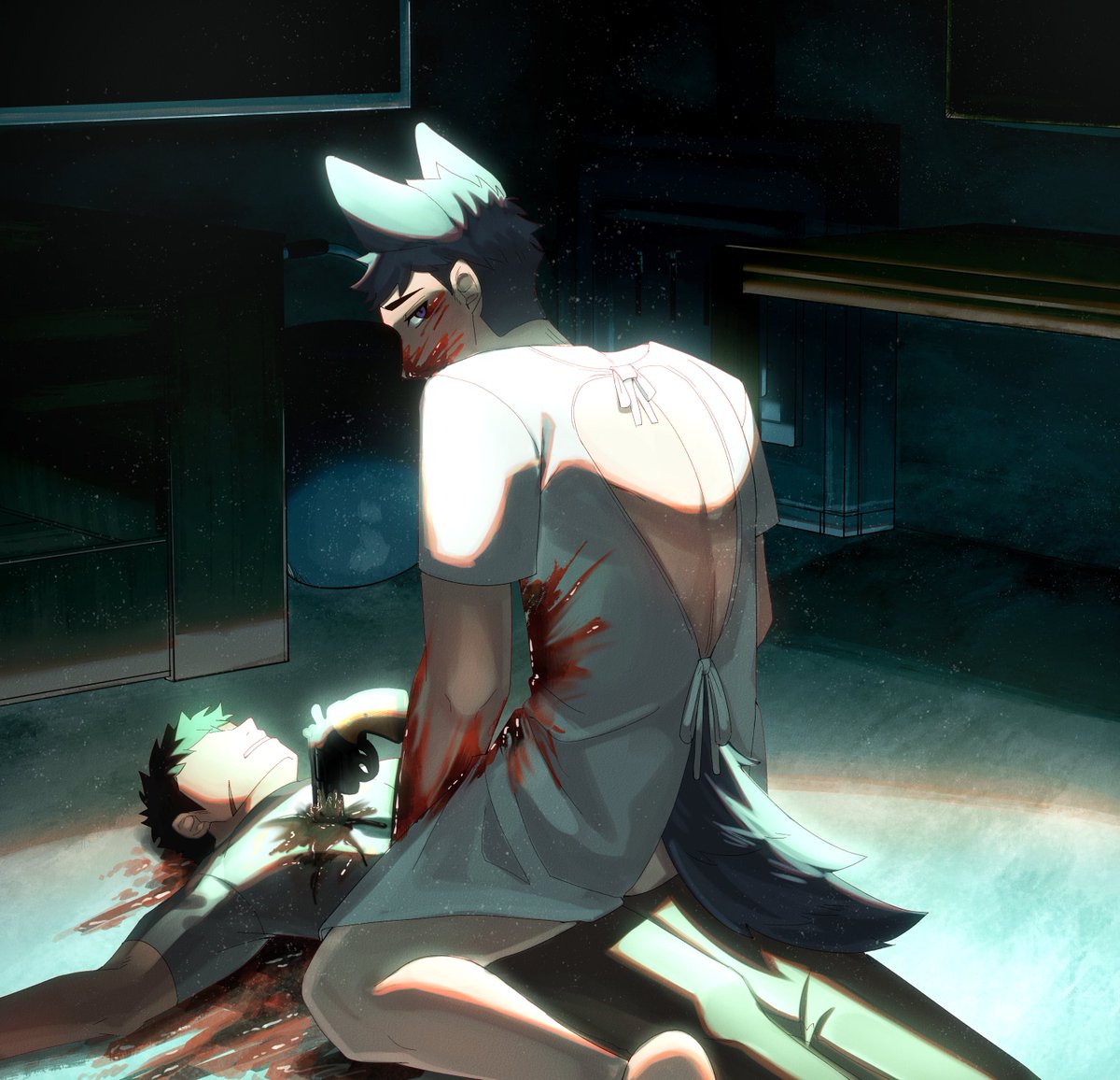 Rum_mahal's tweet photo. his first murder https://t.co/mczrpi7Liy
