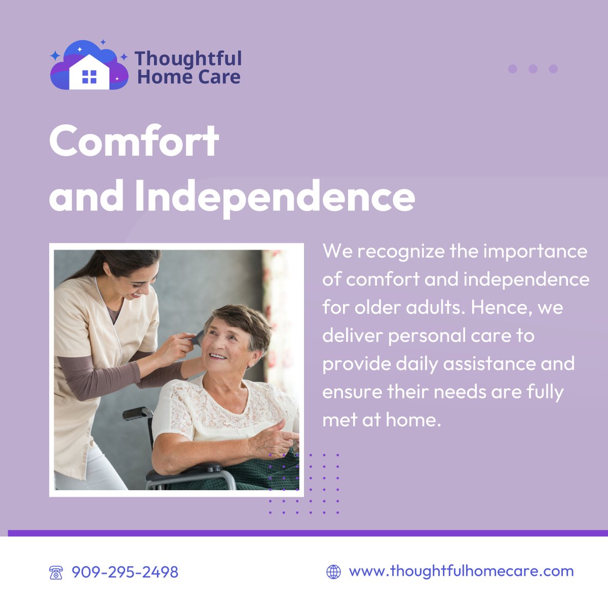 thoughtfulhomec's tweet photo. Whether it's incontinence or maintaining grooming routines, seniors receive assistance with tasks they find challenging through personal care. Learn more at https://t.co/0YUtdeafeO. 

#UplandCA #PersonalCare #HomeCare https://t.co/3tIbsQ77RC