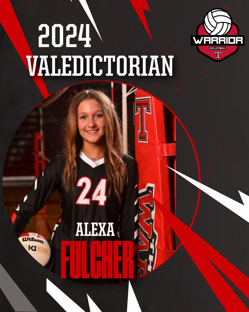 Valedictorians #6 and #7!  Congrats to Abby Faith Campbell and Alexa Fulcher for earning this distinguished honor!  Hard work pays off!  Proud of you both!