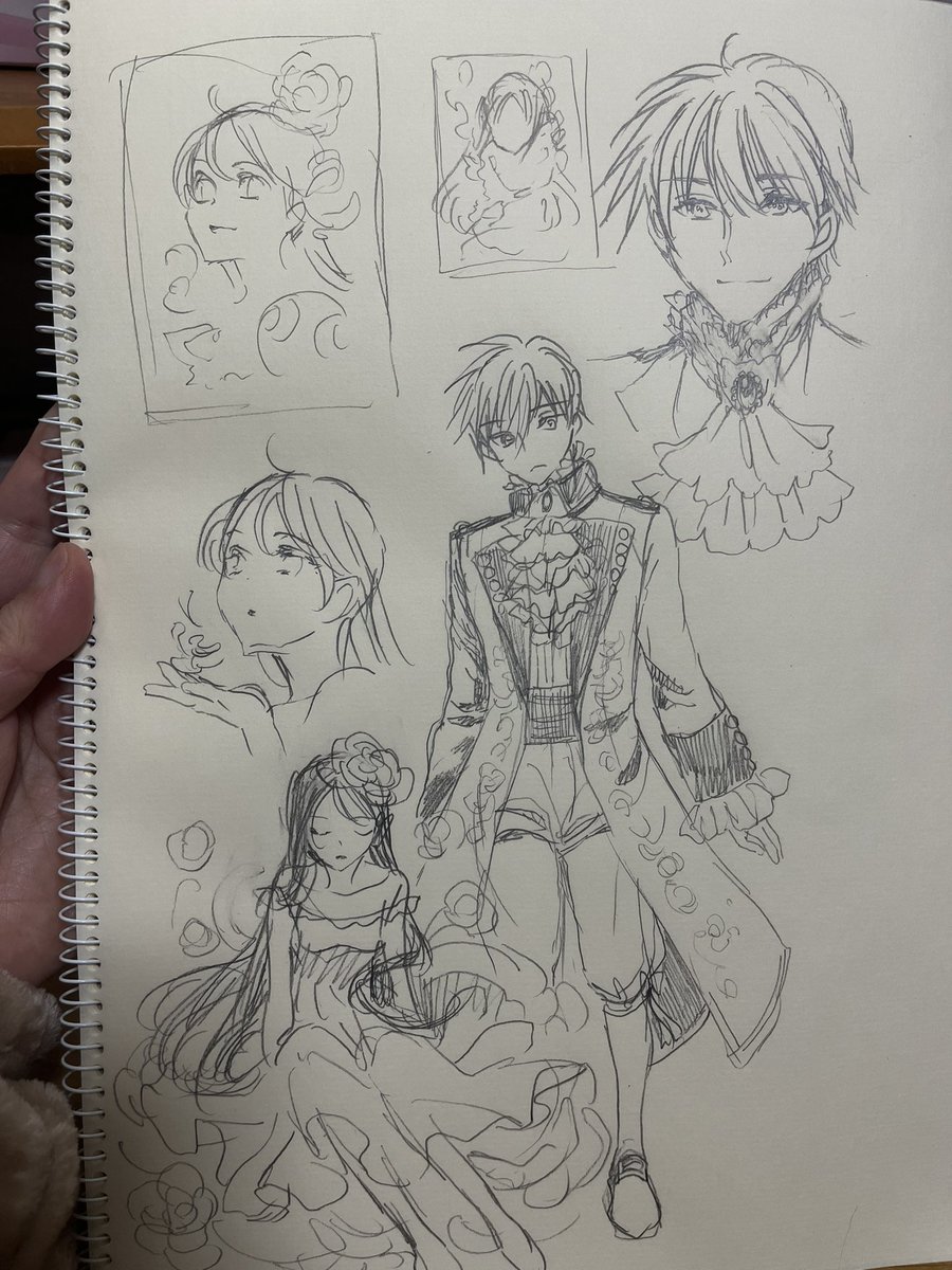 早速気晴らしにマジスタ絵描いてます〜 王子様な納の絵を描いてなかったことにいま気付いたんだぜ…(少女漫画のヒーローなのに?!) 