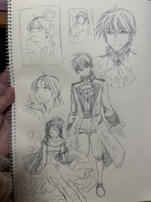 早速気晴らしにマジスタ絵描いてます〜 王子様な納の絵を描いてなかったことにいま気付いたんだぜ…(少女漫画のヒーローなのに?!) 