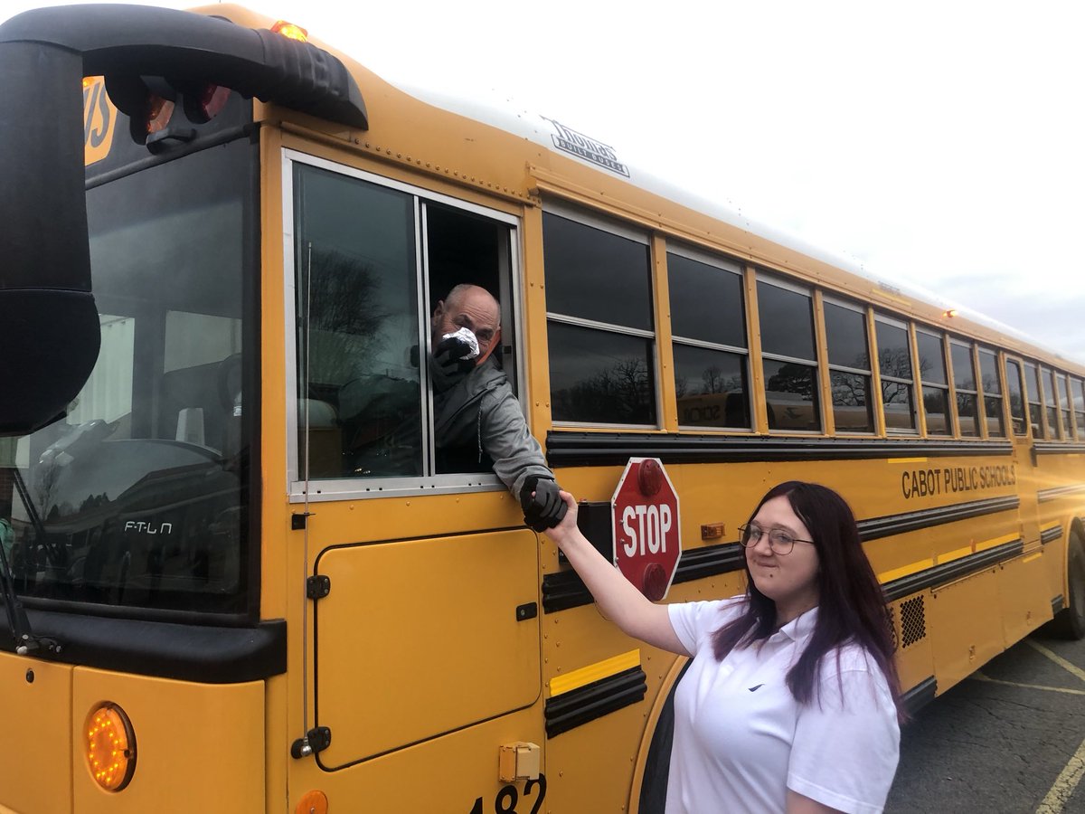 CabotHigh's tweet photo. CHS loves our bus drivers! Thank you all for keeping our students safe every day! #BestofCHS https://t.co/YDg17dHt6W