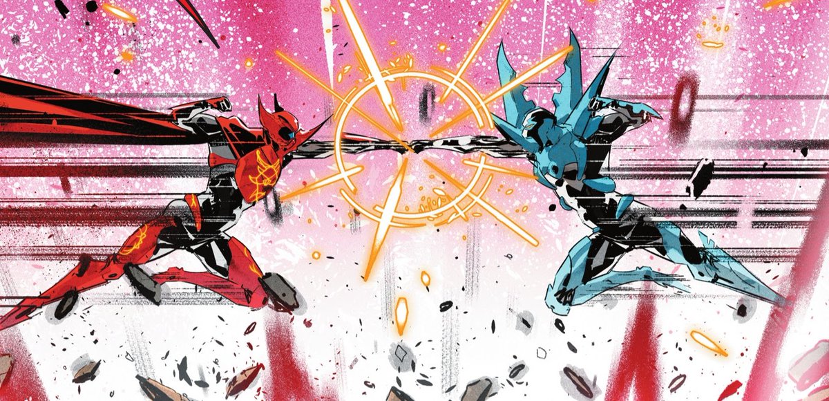 Since I've been posting more Power Rangers/Super Sentai lately, I wanted to recommend to any Tokusatsu fan that should check out DC's new Blue Beetle comics!

The new scarabs have designs heavily inspired by Kamen Rider