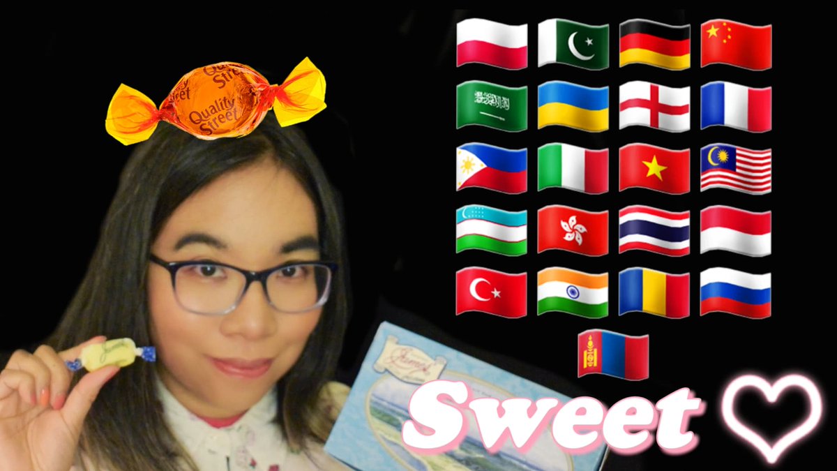 MisschicAsmr's tweet image. My sweetest #ASMR yet? Tonight I&apos;ll be saying the word #sweet in #differentlanguages while tapping on a box of #SaltWaterTaffies! This video has soft speaking and crinkling and will premiere at 18H GMT (6pm UK time)  🍬youtu.be/EebSLVwhZzg
#asmrlanguages #tapping #candy