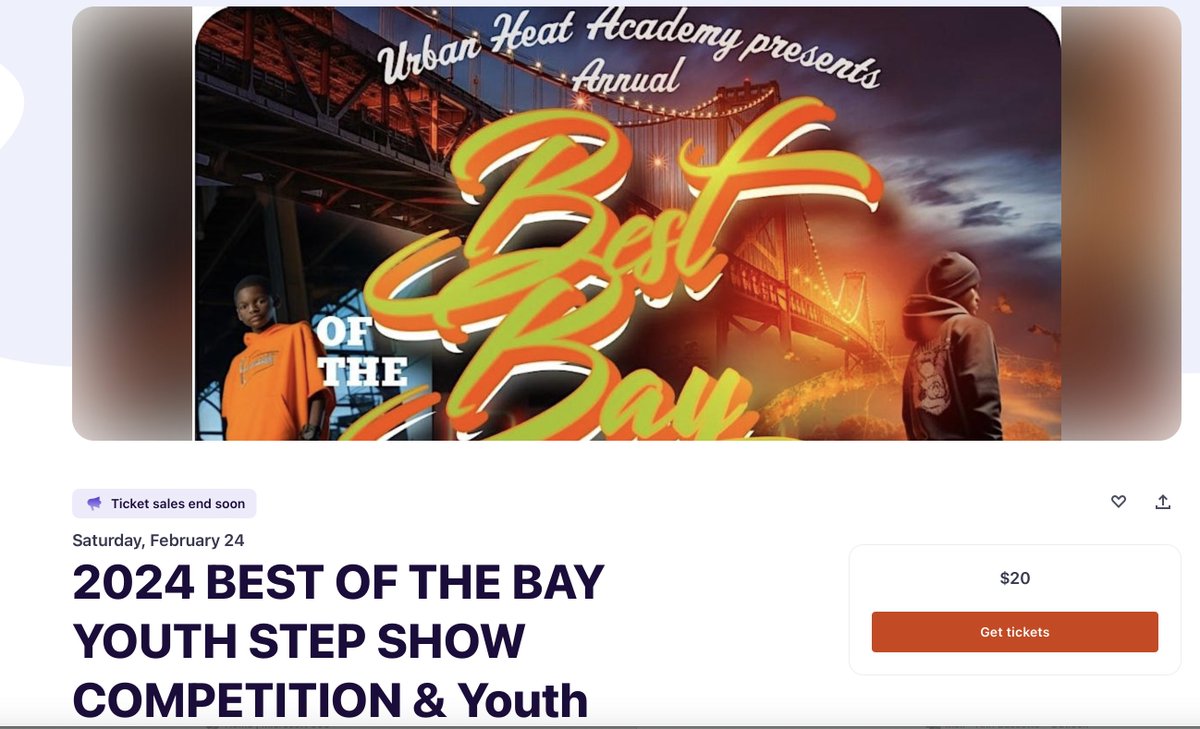 2024 BEST OF THE BAY YOUTH STEP SHOW COMPETITION & Youth Conference Saturday February 24, 2024 9th Annual Best of the Bay Youth Conference & Step Show Competition. Elementary, Middle & High School Team Battle for Best of The Bay! eventbrite.com/e/2023-8th-ann…