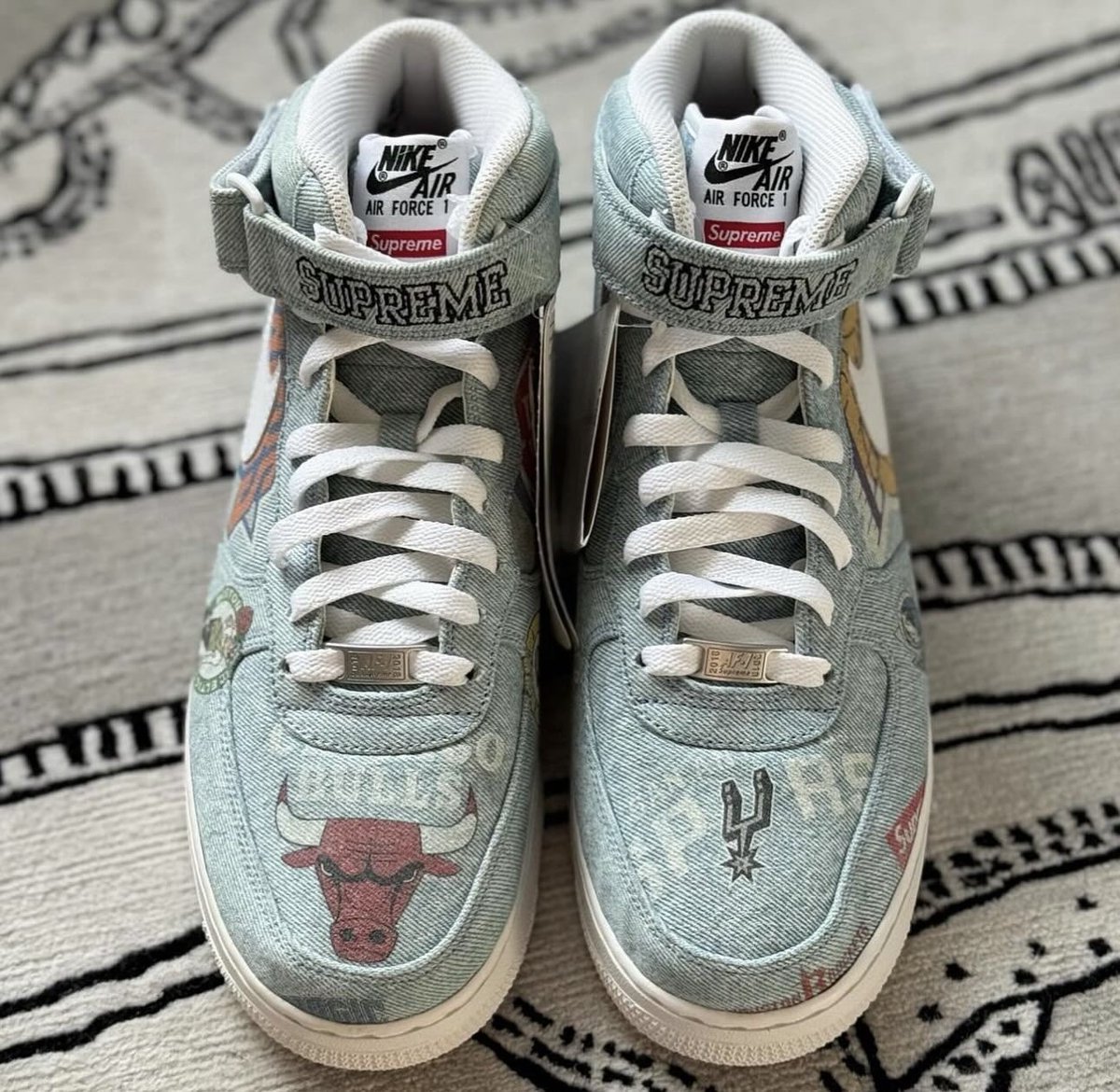 Supreme/Nike Air Force 1 Mid “NBA” Denim Sample How do you rate 