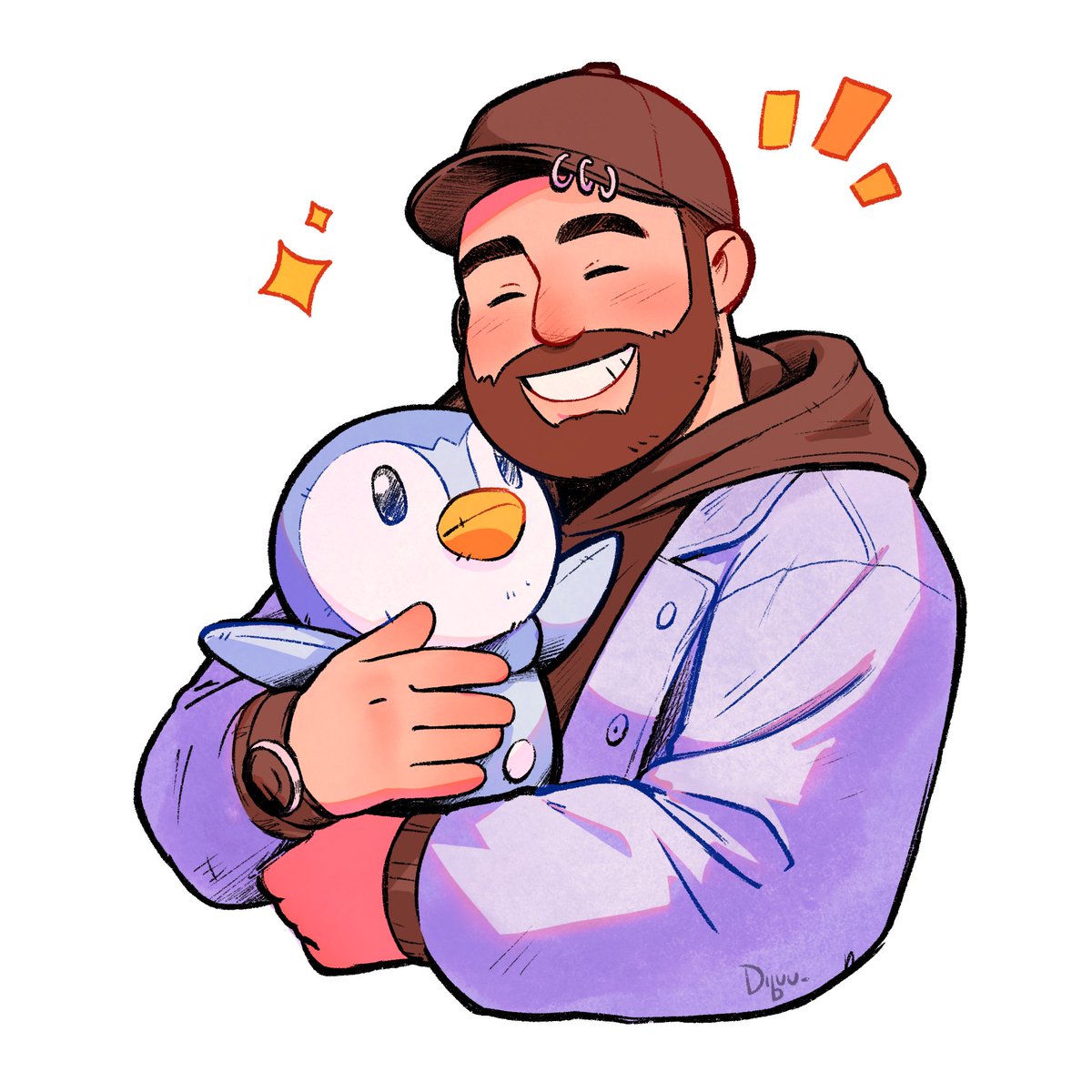 Dibuu_art's tweet image. Commission for @TAK0YAKI_SENPAI bby piplup uwu ✨