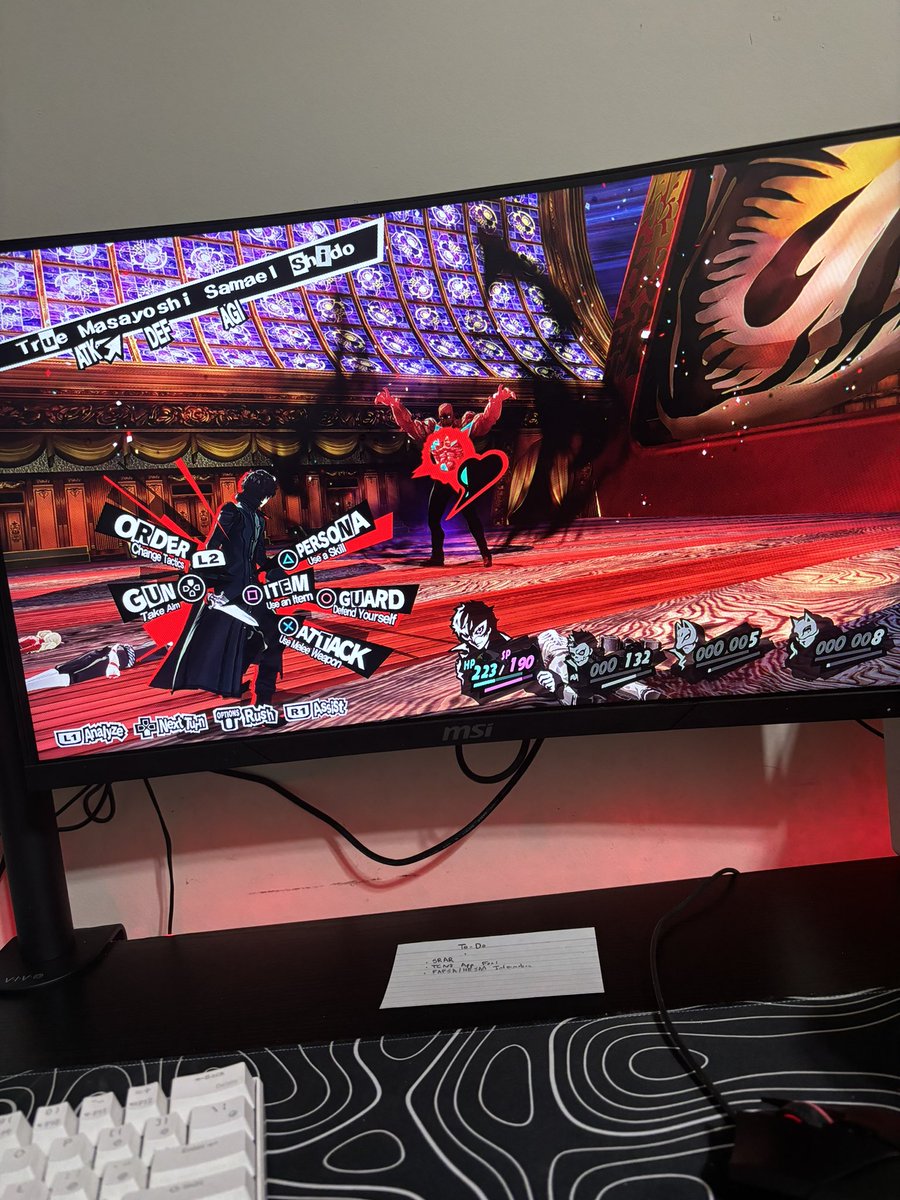 The sheer pain i just felt is beyond describable

An HOUR of nibbling away at this guy’s HP

All down the drain

Now I gotta start back from phase 1…