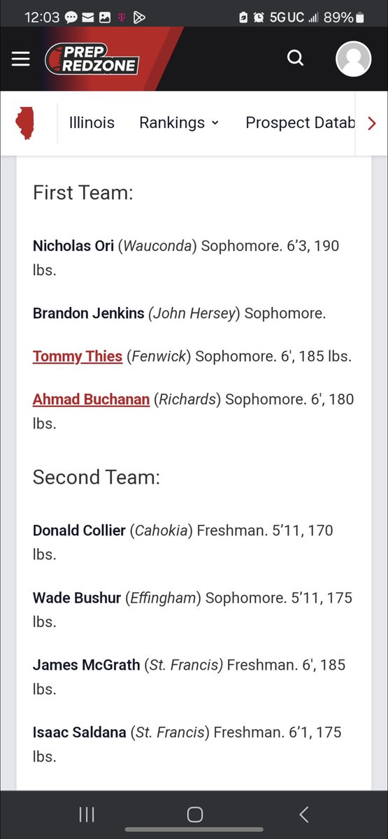 @OJW_Scouting thanks for the shout out! Honored to be on the Underclassman All-State Defense Team...#ALLIN @Coach_MacUSU @SFHSFBWheaton @PrepRedzoneIL @BOOMfootball