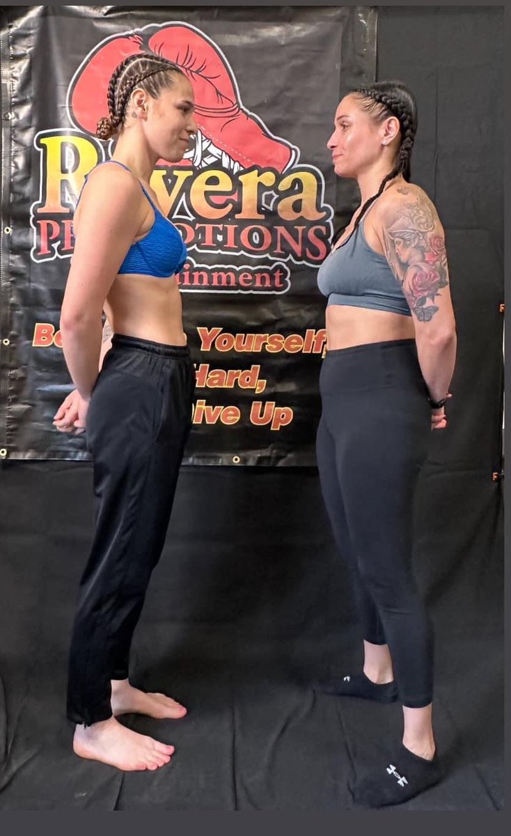 BoxingMBeauty's tweet photo. USA’s Stevie Jane Coleman &amp; Michaele Nogue ready for their super light bout tomorrow @RiveraPromoEnt 🇺🇸
📸 @PaulCichon1 https://t.co/k33845ttj9