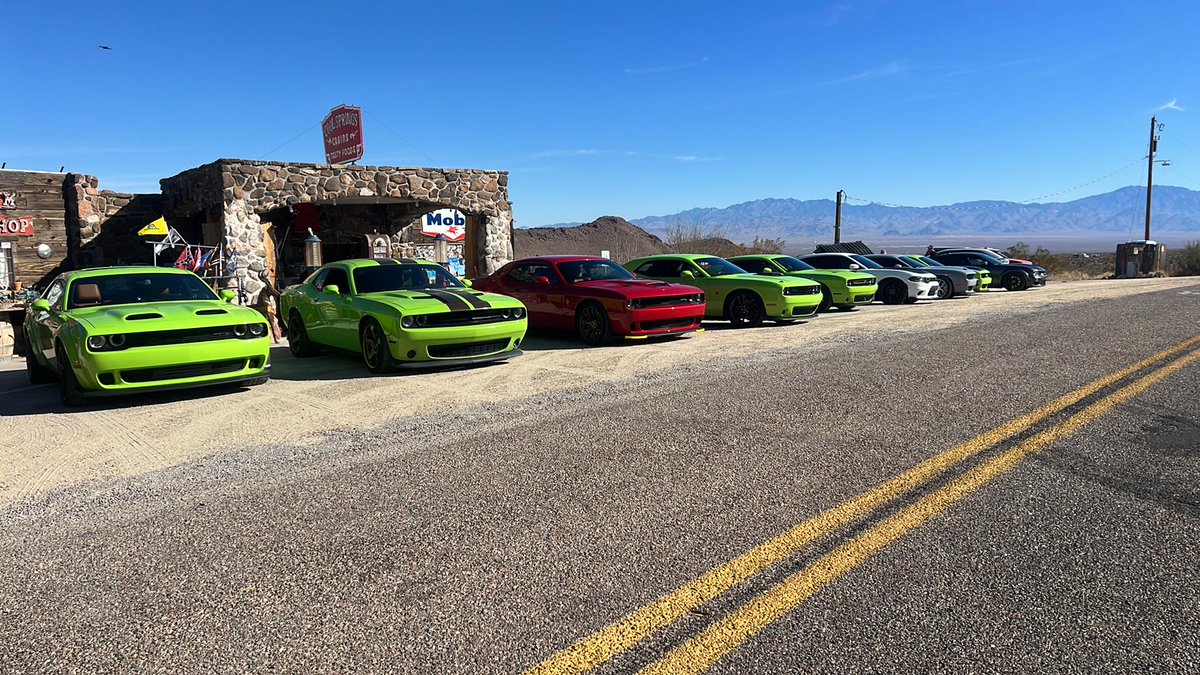 DebH0609's tweet photo. A great car club found their way to #CoolSpringsStation on historic #Route66 in beautiful #Arizona. Built in 1926, this unique trading post &amp; gift shop has something for everyone. #BeKind #wildburros #HeGetsUs #taylorswiftSydney #TaylorSwiftAustralia #loveisblind #Chiefs ❤🌹🌷🌻 https://t.co/2b1fEv8Dwk