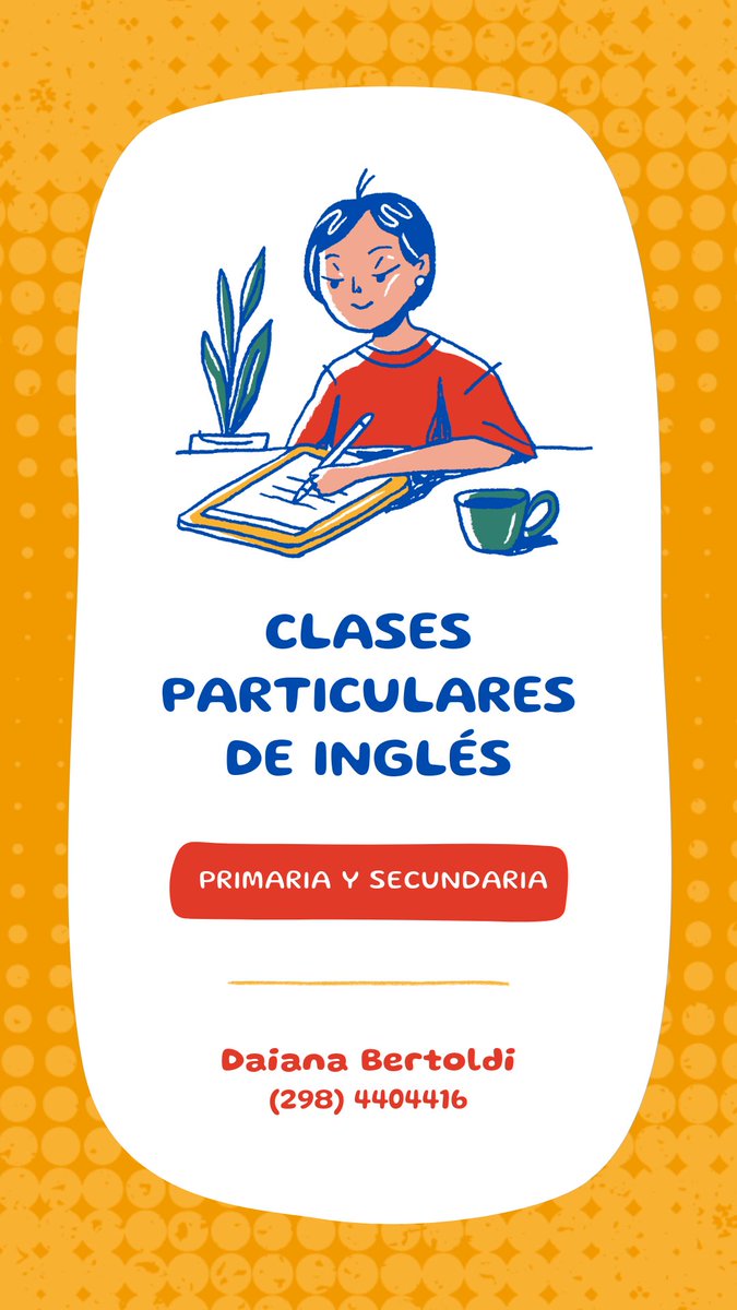 Estoy dando clases de inglés particular online. Consultas al privado o al teléfono en la imagen. Te espero ☺️
#ingles #clases #particulares #online #aprendemosjuntos