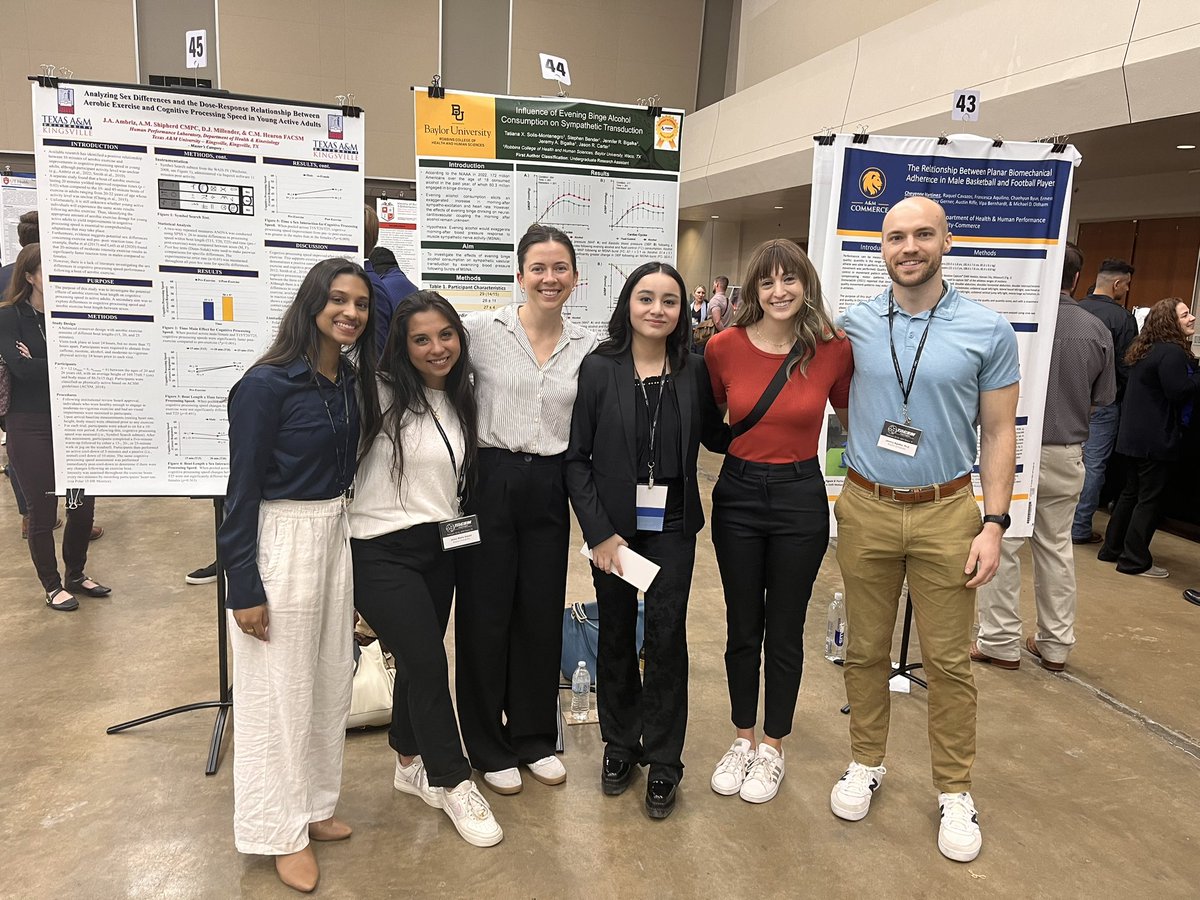 JNicevski's tweet photo. One of our undergraduate research assistants, Ximena, was a finalist at the TACSM conference this year and has been invited to participate in the President’s Cup tomorrow! #SicEm #TACSM https://t.co/yXqC1dbEdp