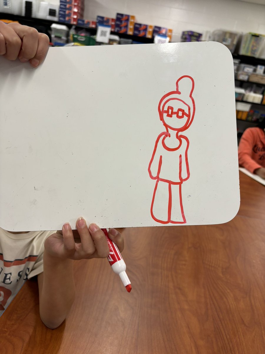 its_me_MissP's tweet photo. When your students get free draw time after their math lesson. Can you spot what’s the same? #ponytail #artandmath #MissP @The_Terrace_ES https://t.co/HYui0WC9UC