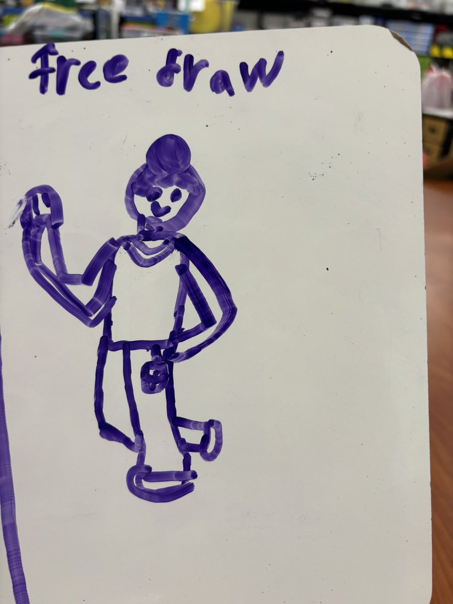 its_me_MissP's tweet photo. When your students get free draw time after their math lesson. Can you spot what’s the same? #ponytail #artandmath #MissP @The_Terrace_ES https://t.co/HYui0WC9UC