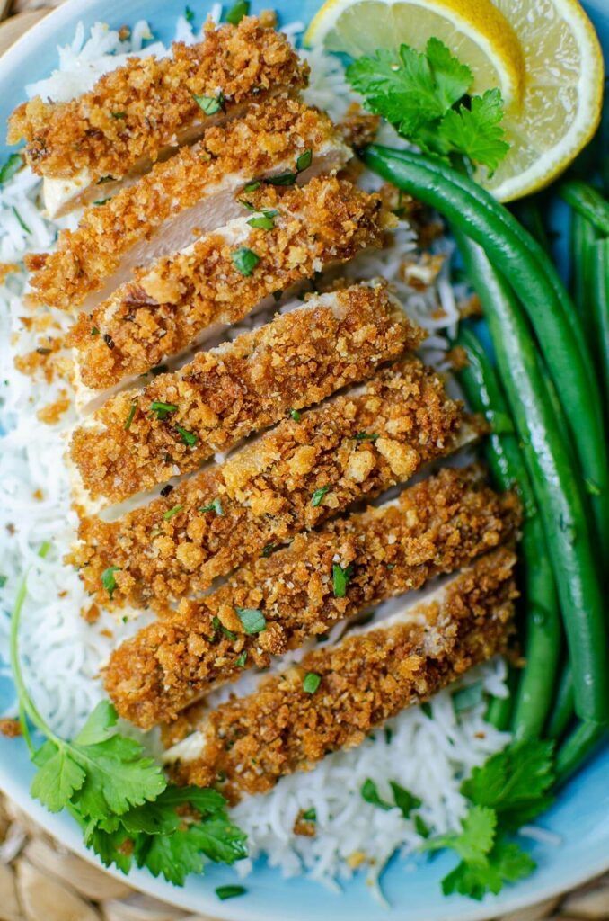 CRISPY baked panko chicken!

Parmesan cheese and panko bread crumbs make a crispy crust. ENJOY! 😀

RECIPE: buff.ly/45kZdP4
#familyfood #cooking