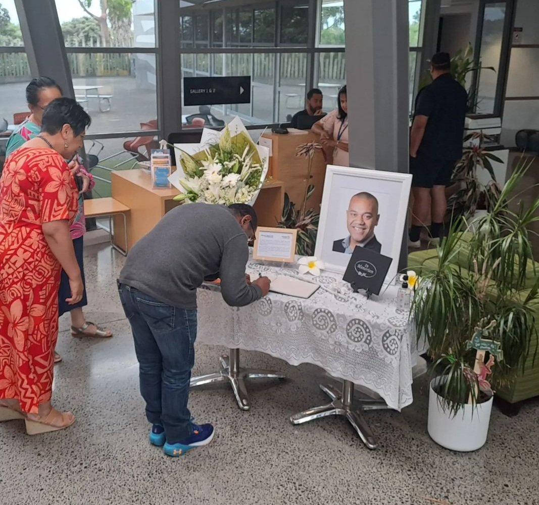 Tauanu'u Nick Bakulich (@nickbakulich) on Twitter photo The community are welcome to write messages in the memorial book for MP Fa'anana <a href="/efesocollins/">Efeso Collins</a> during operating hours Mon-Sat at the Māngere Arts Centre. Any flowers will be handed over to the family before the day of the funeral. The community are welcome to write messages in the memorial book for MP Fa'anana <a href="/efesocollins/">Efeso Collins</a> during operating hours Mon-Sat at the Māngere Arts Centre. Any flowers will be handed over to the family before the day of the funeral.