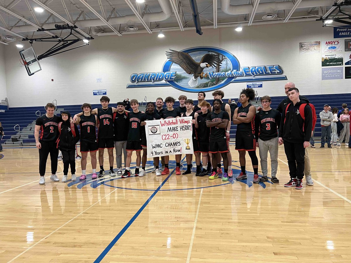 Whitehall beats oakridge for an undefeated season (22-0) Now both teams are getting prepared for districts. Good luck to both teams in the 2nd season!-Emily Vanderstelt