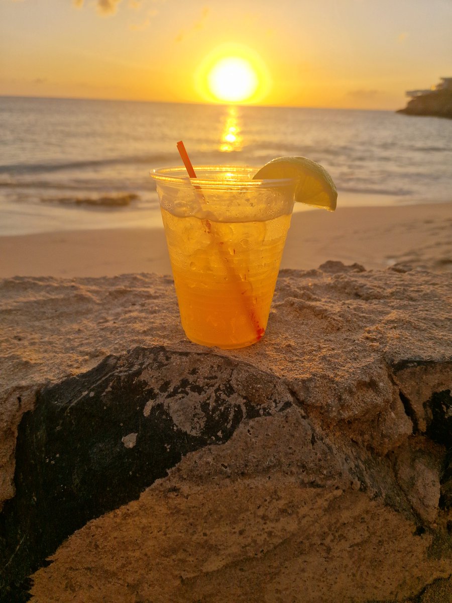 As the sun sets on another beautiful day here in the #Caribbean (Sant Maarten), I'll just let the sun pour some shine into my rum (Mount Gay) sour 😎🍹😋 
@Caribbean
#stmartin 
<a href="/mountgayrum/">Mount Gay Rum</a>